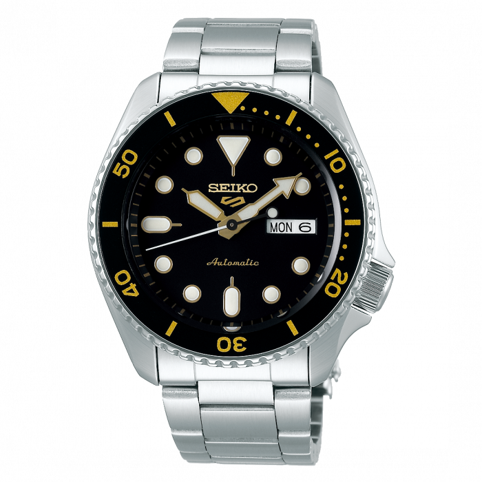 Seiko 5 Sports Automatic SRPD57K1 (Black & Gold Two-Tone)