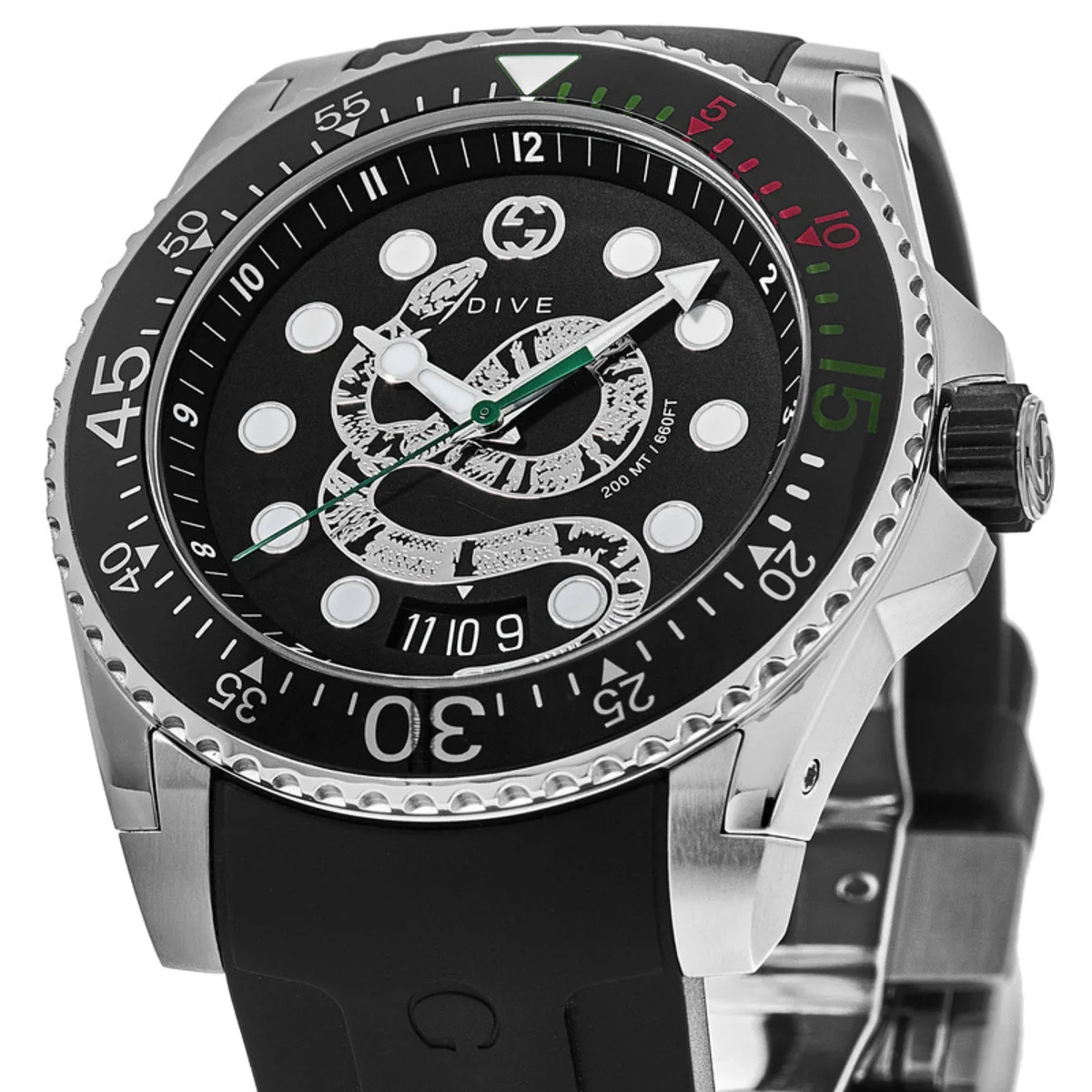 Gucci Dive 45mm Quartz YA136217 (Snake Dial) - Image 2